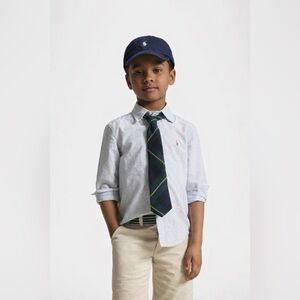 Polo Ralph Lauren Classic Fit Striped Oxford Shirt.  Boy 10/12 New without tag.